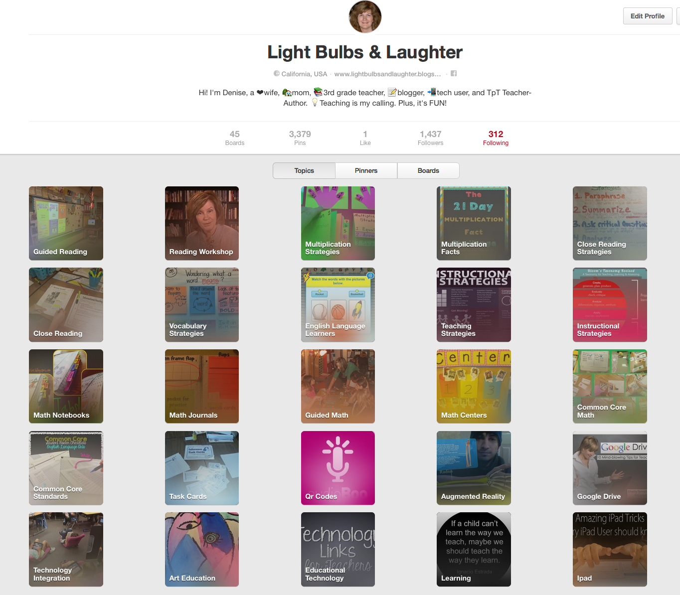 Light Bulbs and Laughter How To Follow Educational Topics on Pinterest