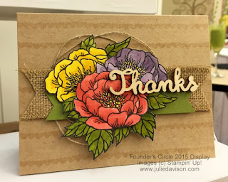 Stampin' Up! Birthday Blooms Card: 2016 Occasions Catalog Sneak Peek #stampinup www.juliedavison.com