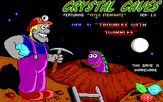 Crystal Caves Title Screen