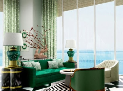 Diseño de Interiores y Lifestyle: Verde esmeralda, el color del 2013