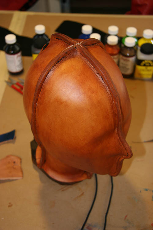 A fetish leathercrafters journal Head Case Painting vegtanned leather