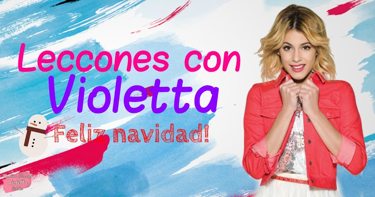 Leccones con Violetta-feliz navidad!