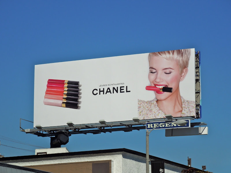 Chanel cosmetics billboard