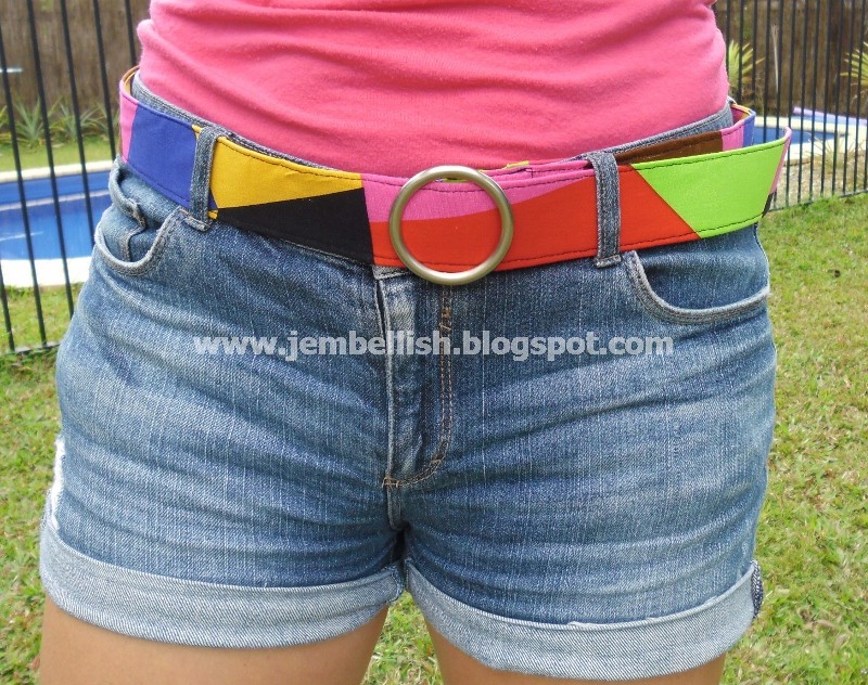 Creating my way to Success Make your own fabric belt in 5 steps and 15