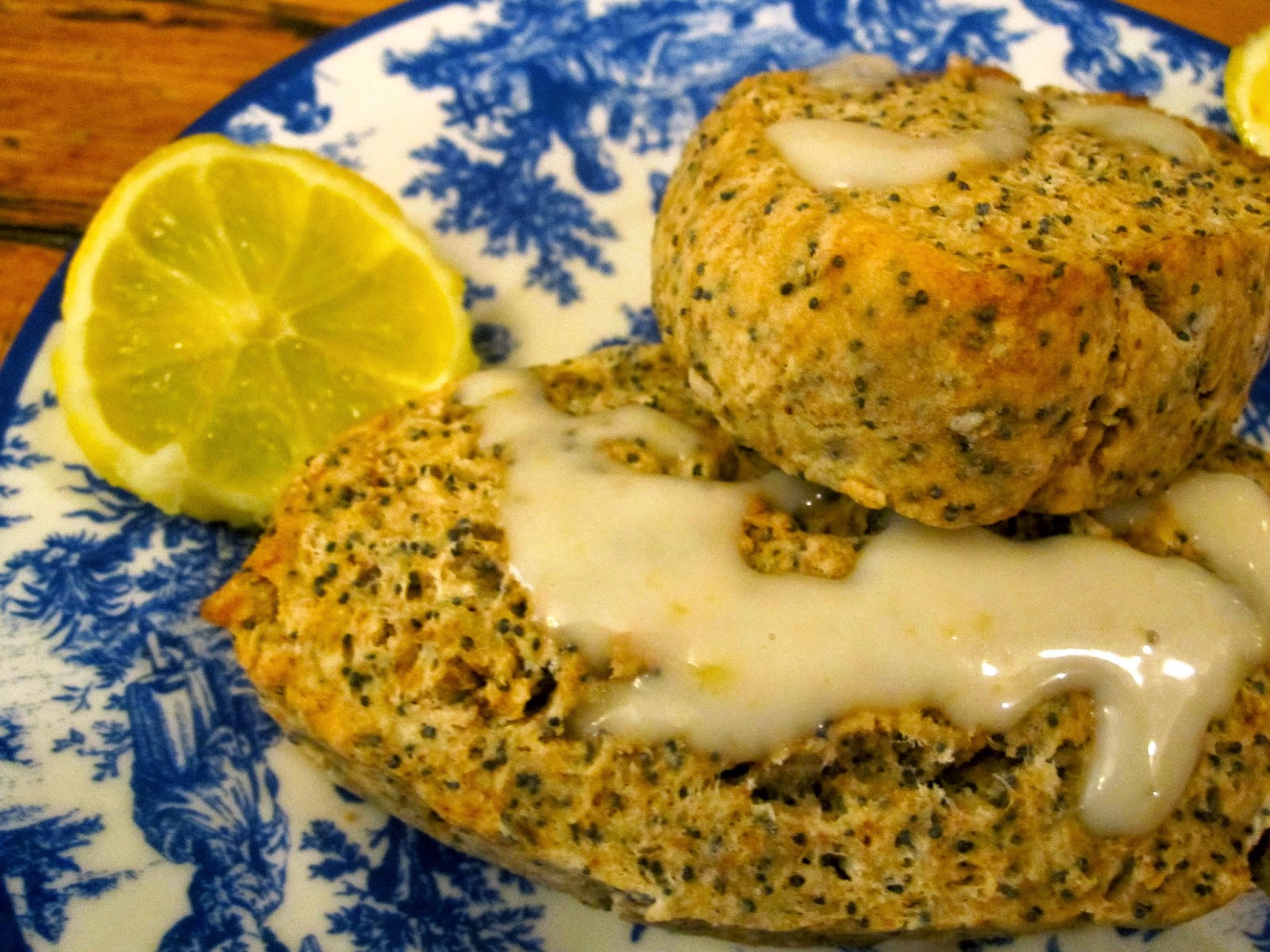 Vegan Kitty Patrol (VKP) Simple and Quick Lemon Poppy Seed Scones with