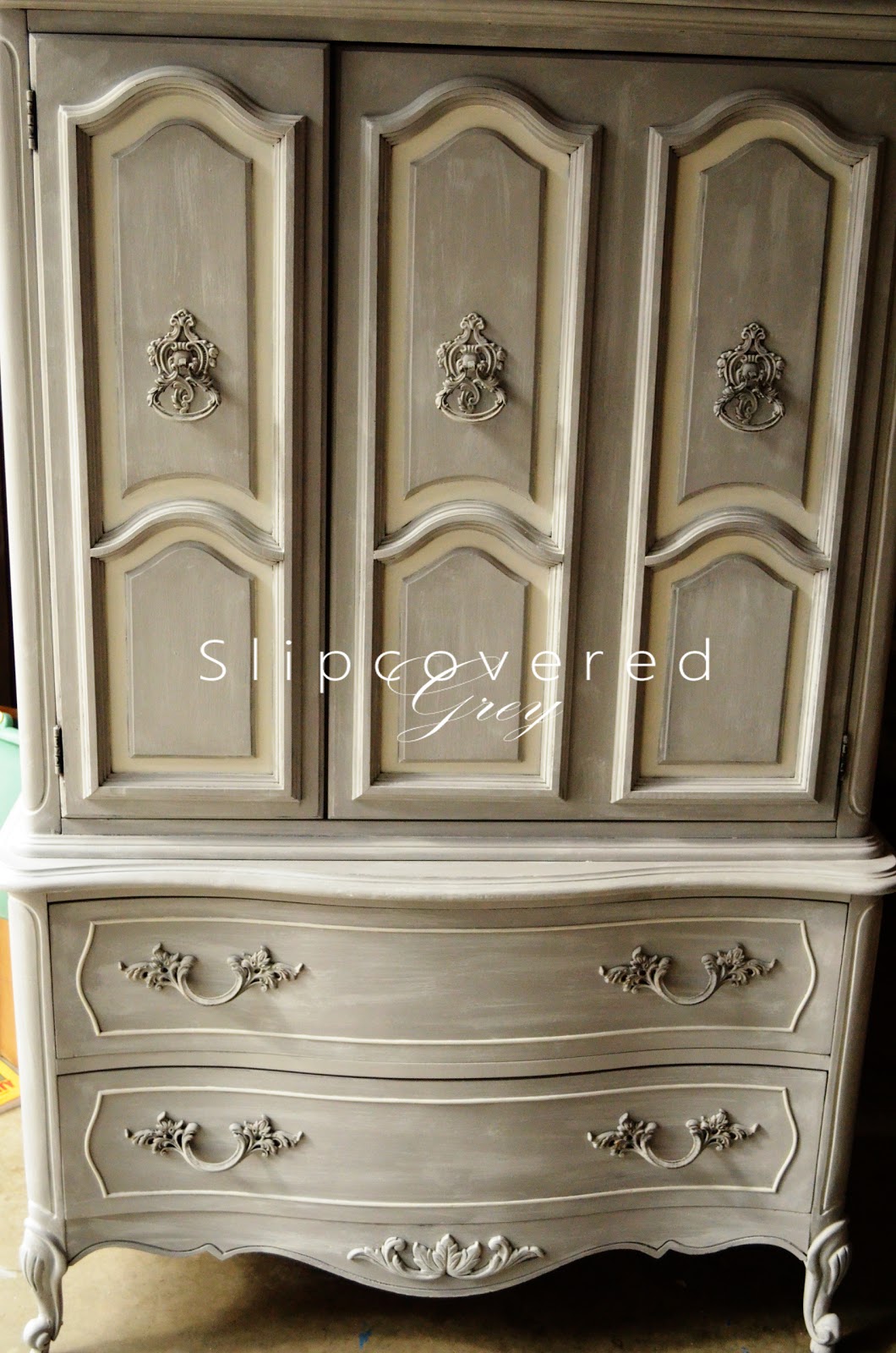 Craigslist Slipcovered Grey