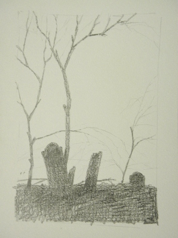 Bosbyshell Art Studio: Drawings of an old cemetery