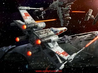 لعبة سفن الفضاء X-Wing Flight مهكرة للاندرويد مجانا