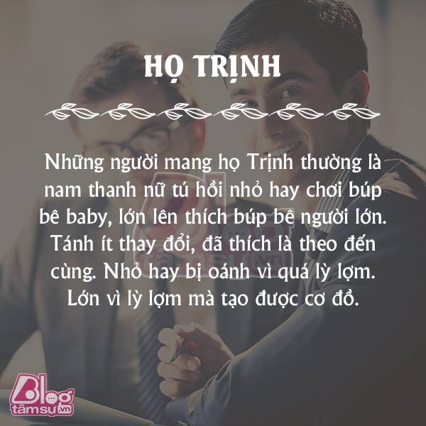 Xem ý nghĩa của 35 "Họ" trong tên của bạn là gì?