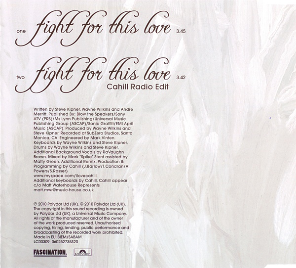 VinylVideo Cheryl Cole Fight For This Love [2010]