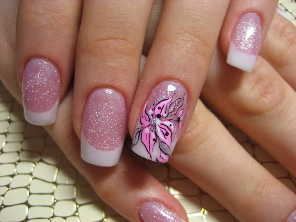 nice nail art design short nails