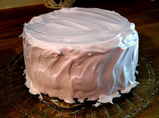 Gluten Free Cake with Fluffy Marshmallow Icing