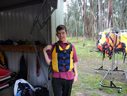 Aaron going for a paddle