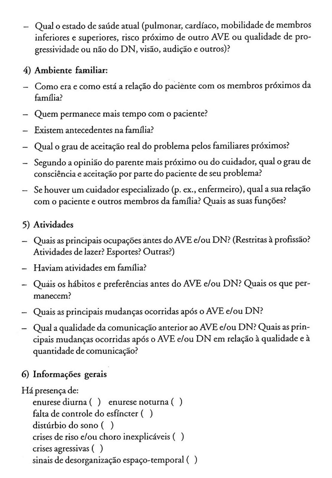 Protocolos de Anamnese e Avaliação Fonoaudiológica