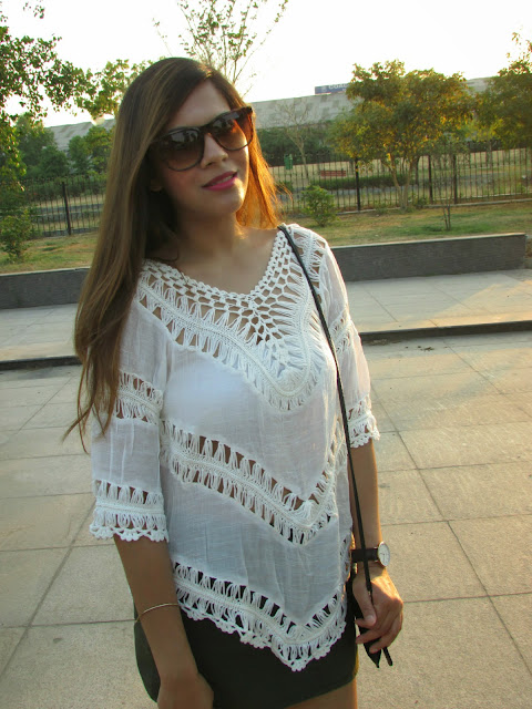 lalalilo, fashion, boho outfit, boho style, white summer top, Crochet Lace Top, white crochet top, how to style white crochet top, how to style mini skirt, summer fashion 2015, indian fashion blog, boho top,white summer top, summer outfit inspiration, how to style loose boho top, cheap summer top, online, summer 2015 fashion trends, indian fashion, asian fashion, outfit for delhi summer, outfit fo r super hot day, how to style lace top, how to style lace top with mini skirt, mini denim skirt, lalalilo review, beauty , fashion,beauty and fashion,beauty blog, fashion blog , indian beauty blog,indian fashion blog, beauty and fashion blog, indian beauty and fashion blog, indian bloggers, indian beauty bloggers, indian fashion bloggers,indian bloggers online, top 10 indian bloggers, top indian bloggers,top 10 fashion bloggers, indian bloggers on blogspot,home remedies, how to
