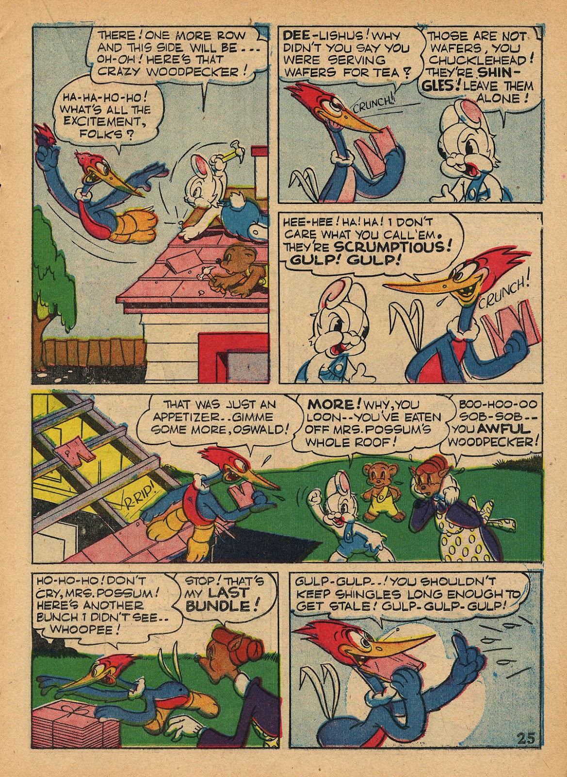 Four-Color Shadows: Oswald the Lucky Rabbit and Woody Woodpecker-New