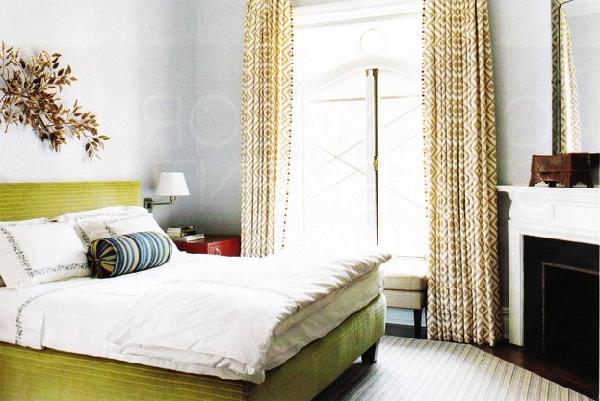 Green Upholstered Bed