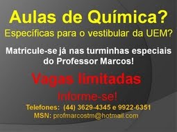 Aulas de Química Específicas p/ o Vestibular da UEM