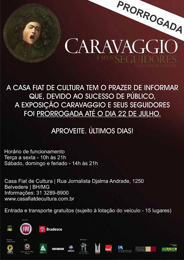 Exposição Caravaggio - Casa Fiat de Cultura Exposição Caravaggio - Casa Fiat de Cultura