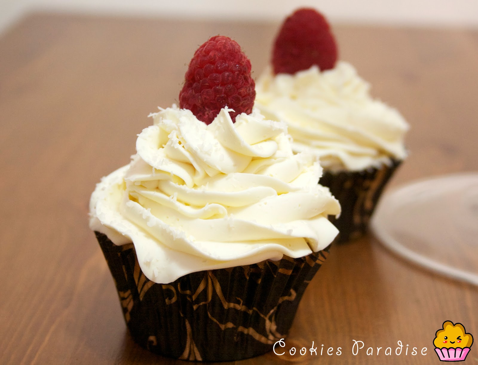 Cupcakes superesponjosos rellenos de frambuesa. CookiesParadise's Blog