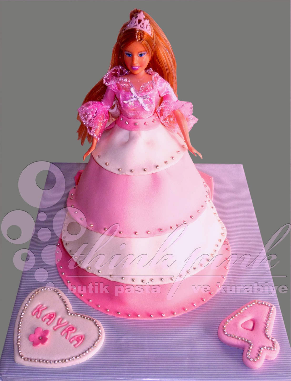 thinkpink butik pasta kurabiye &quot;Barbie Bebek&quot; Butik Pasta