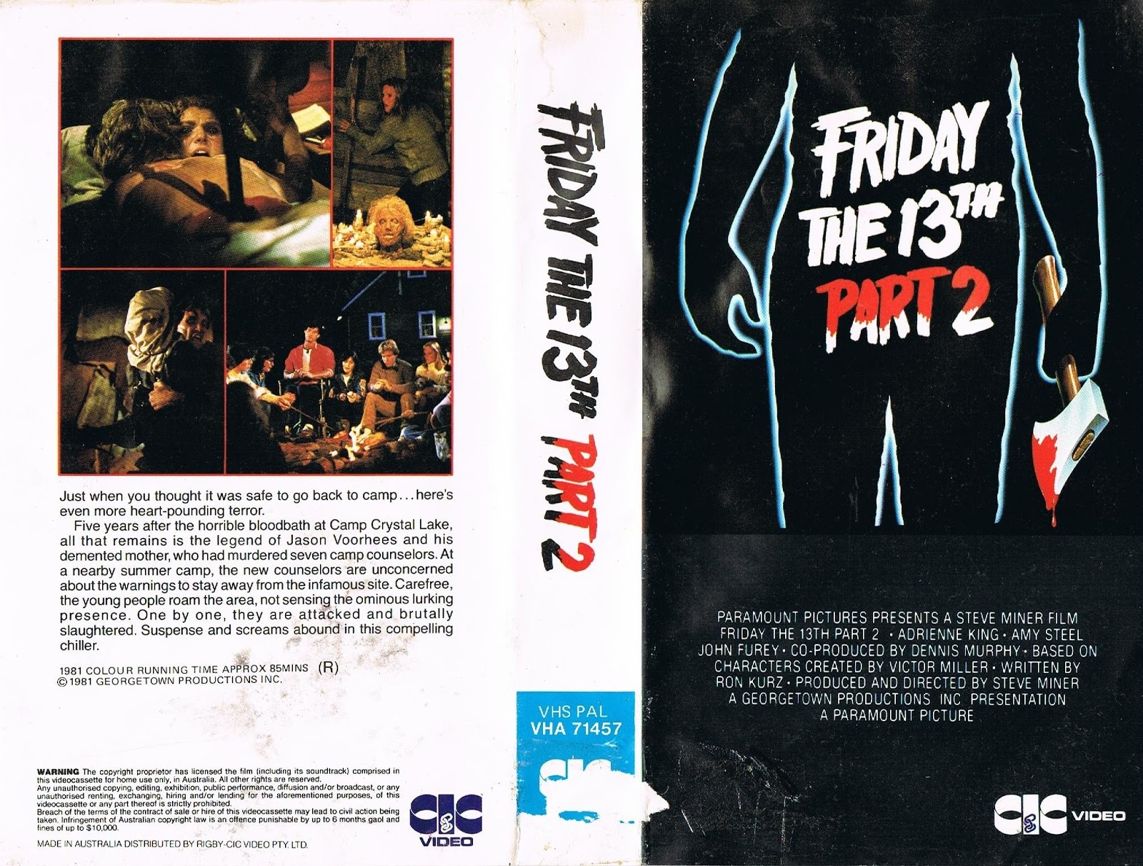 Australian Vhs Covers Friday The 13th Vhs Collection