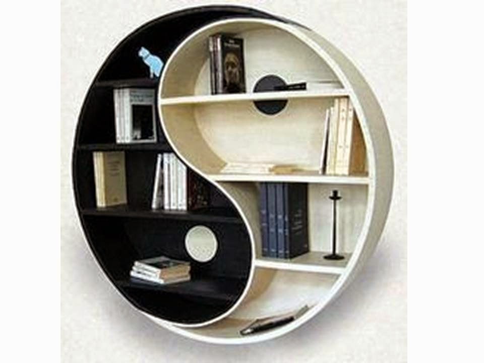 15 Circular Bookshelf Design For Personal Library