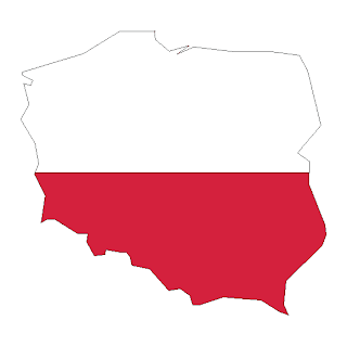 Color map of Poland for the New Year