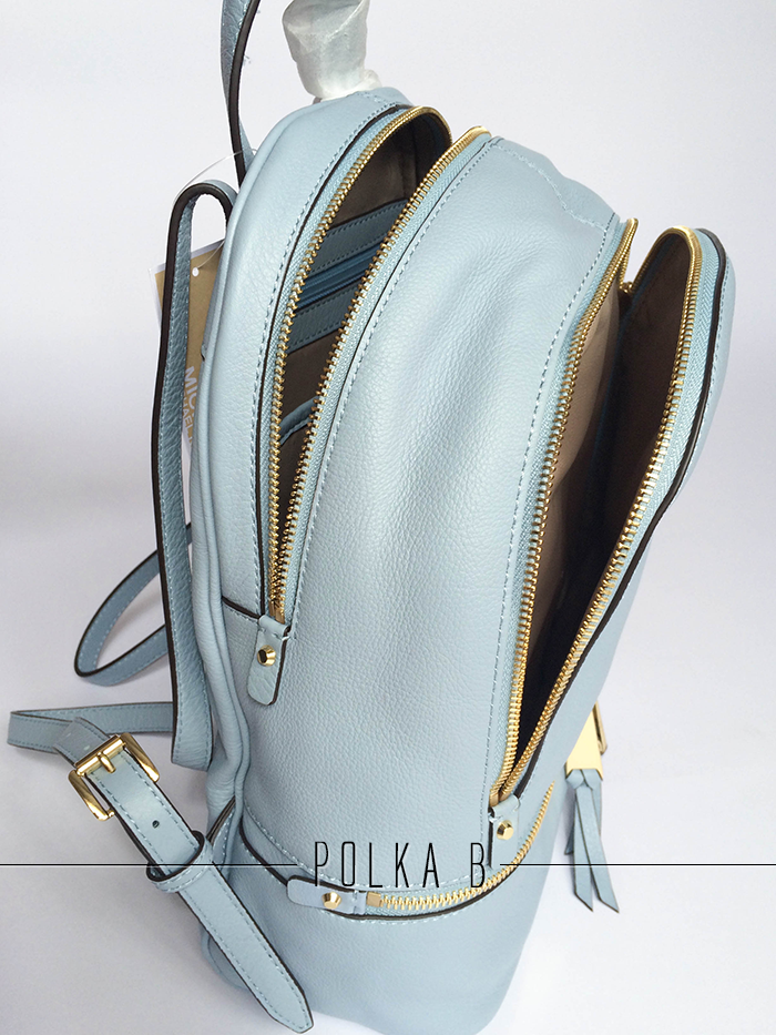 Michael Kors Blue Backpacks