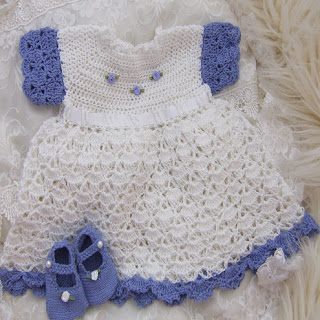 احلى ملابس للبنوتة Crochet+baby+dress+1