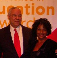 Colin Powell and Vickie Cooper