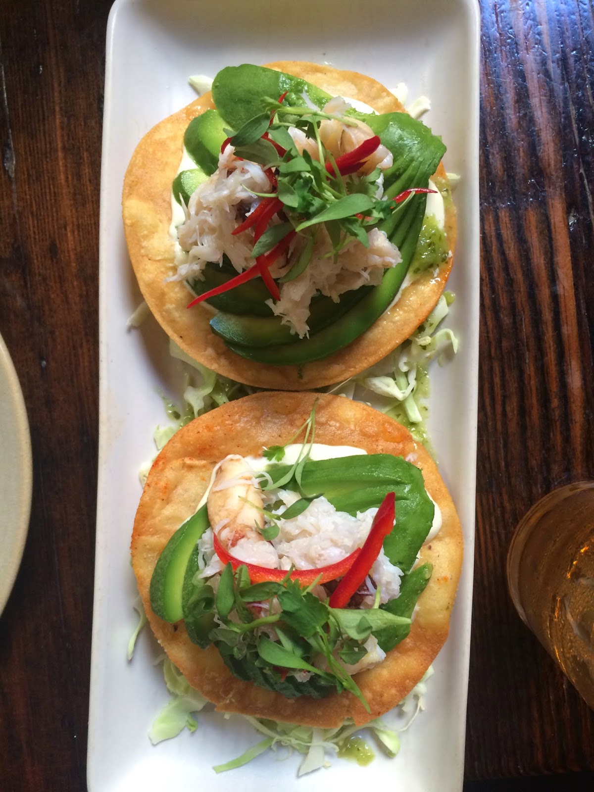 GOLDEN DREAMLAND Foodie Favorite Dungeness Crab & Avocado Tostadas at