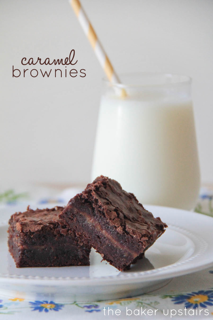 The Baker Upstairs caramel brownies