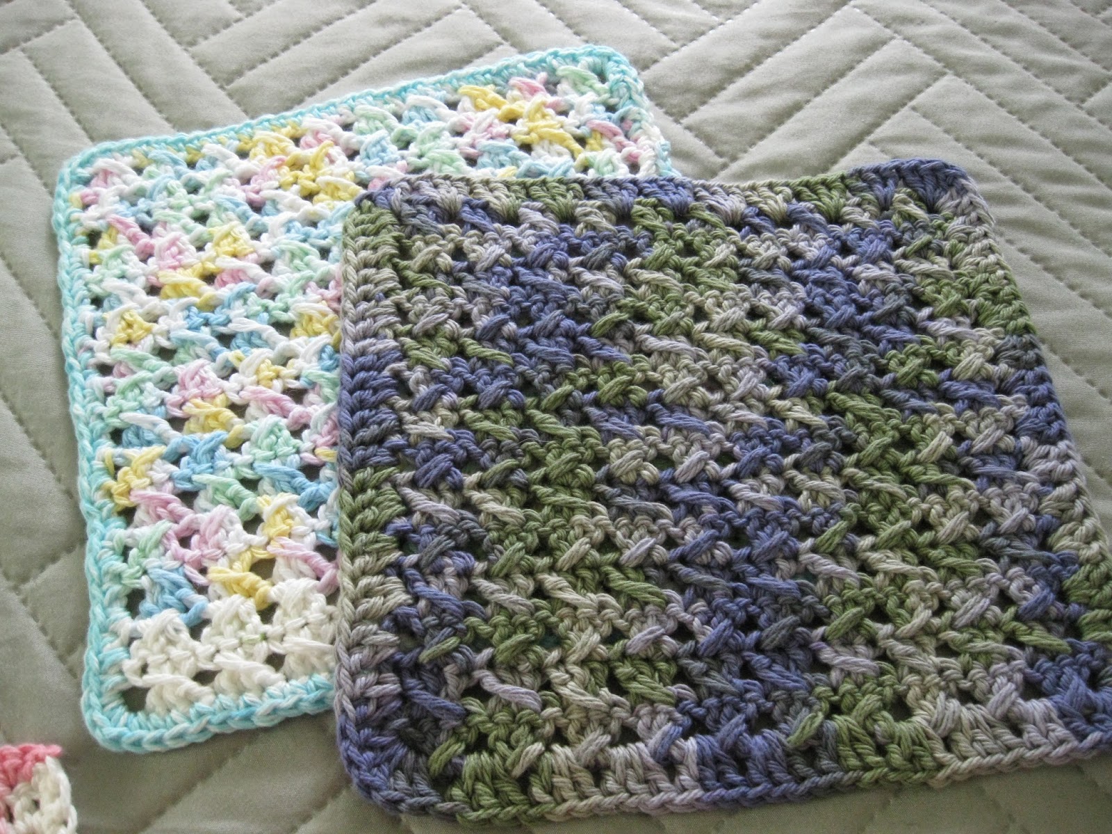 Creative Quest Crossed Double Crochet Dishcloths