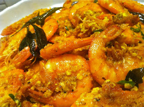 Shrimp, Deep-fried, seafood, Salted egg, duck egg,  Malaysian, dinner, spicy, creamy sauce
