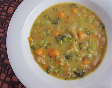 Broccoli Cheddar Bean Soup