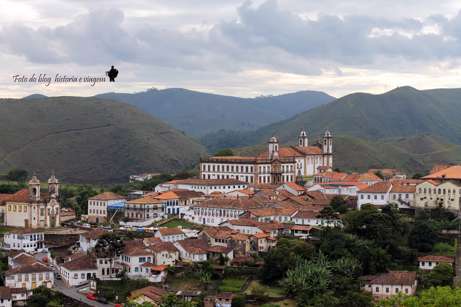 Vista panoramica da cidade Ouro Preto - MG