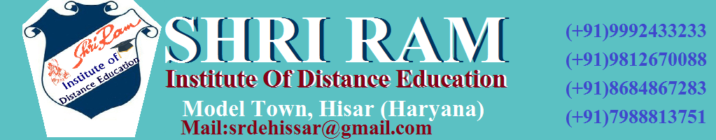 Shri Ram Distance Education Institute