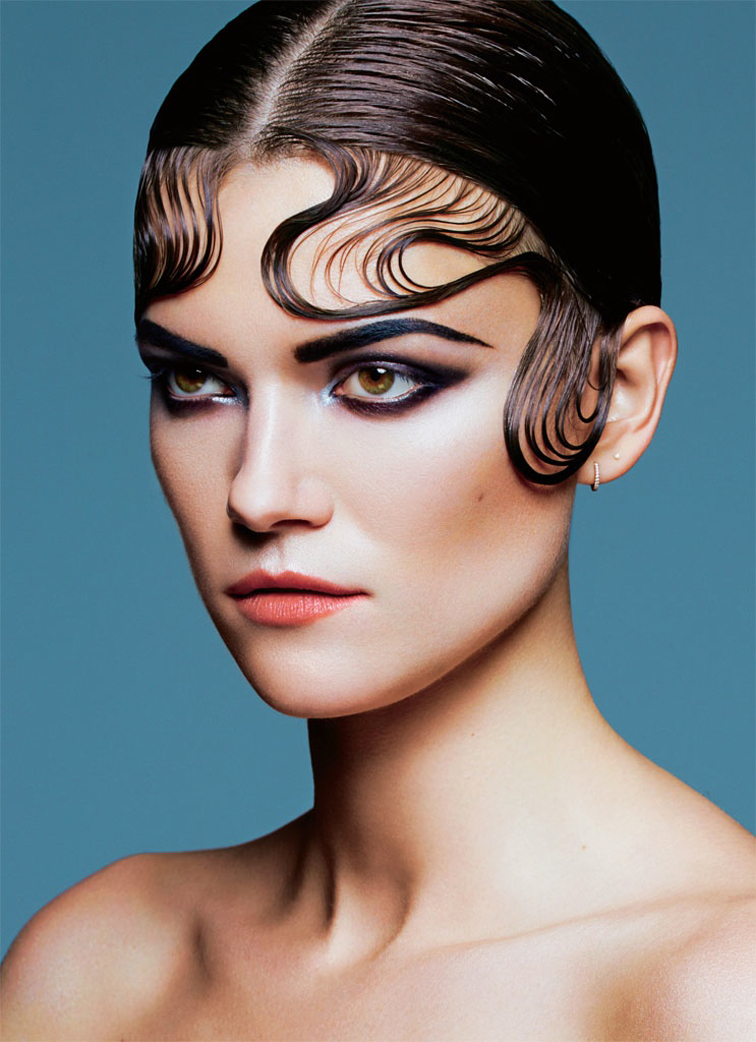 Kasia Struss for S Moda March 2015, wet hair Kasia Struss for S Moda March 2015, wet hair