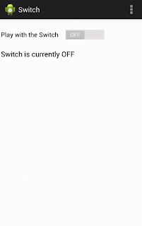 Android switch button OFF state