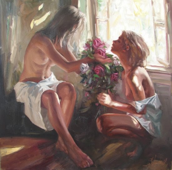 Sergey Ignatenko pinturas mulheres sensuais seminuas