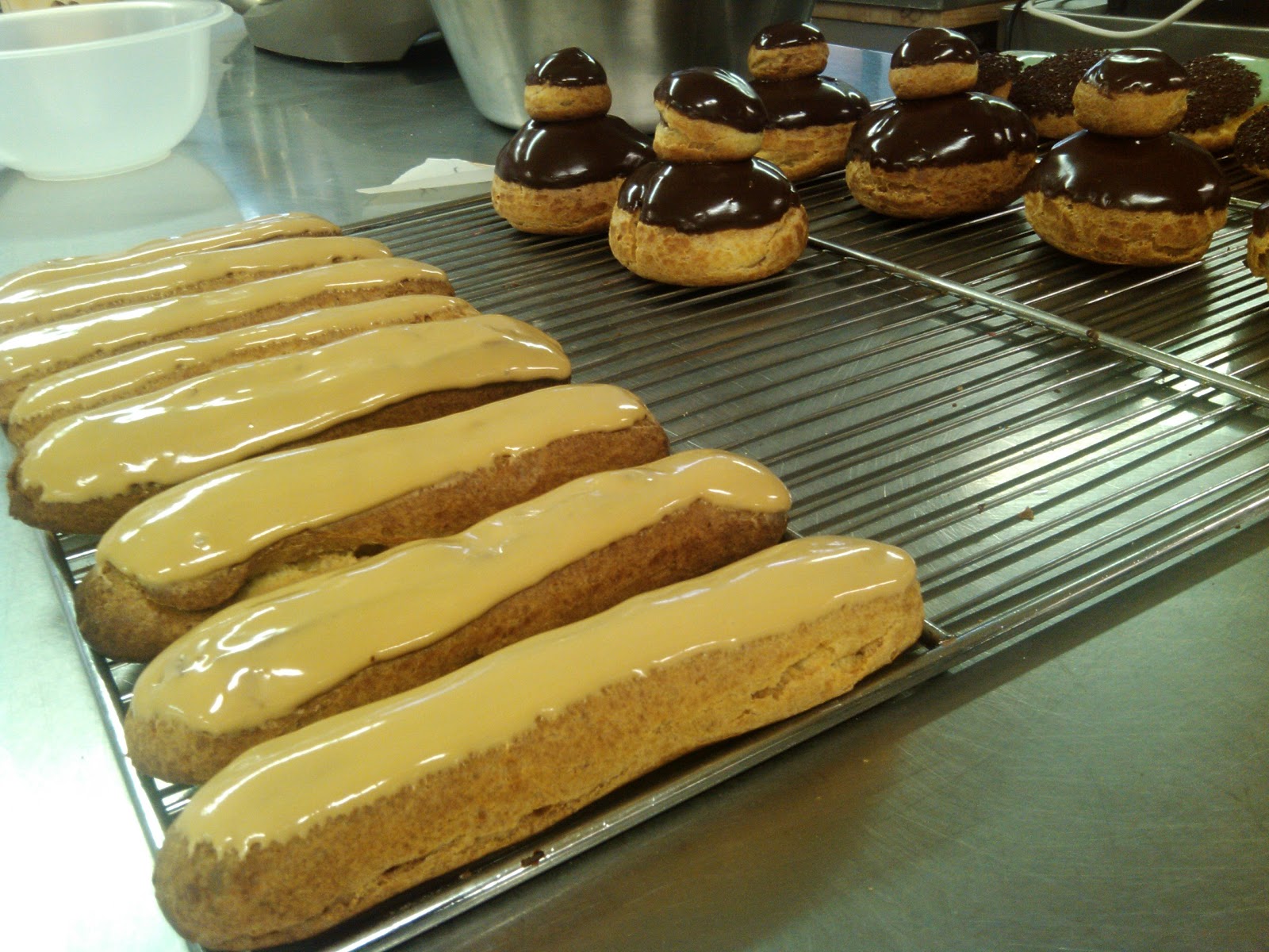 Semaine 4 pâte à choux, tartes, palmiers, pailles, .
