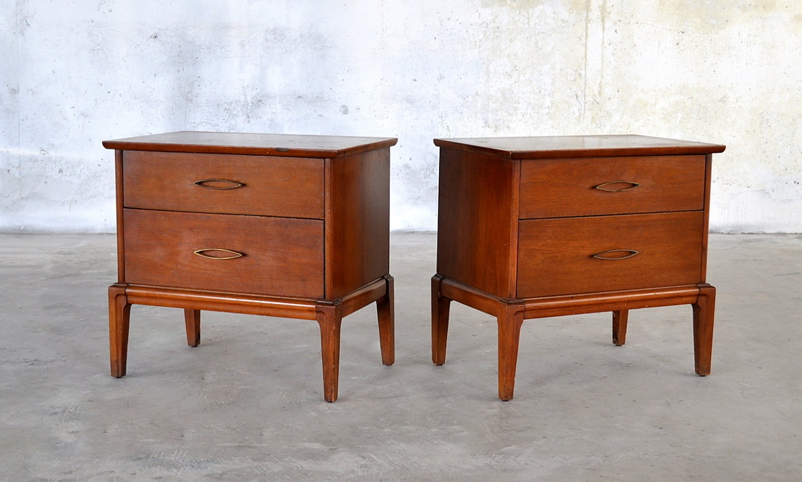 SELECT MODERN Pair of Mid Century Modern Nightstands, Beside, End or