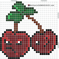 hama beads midi cherry bomb