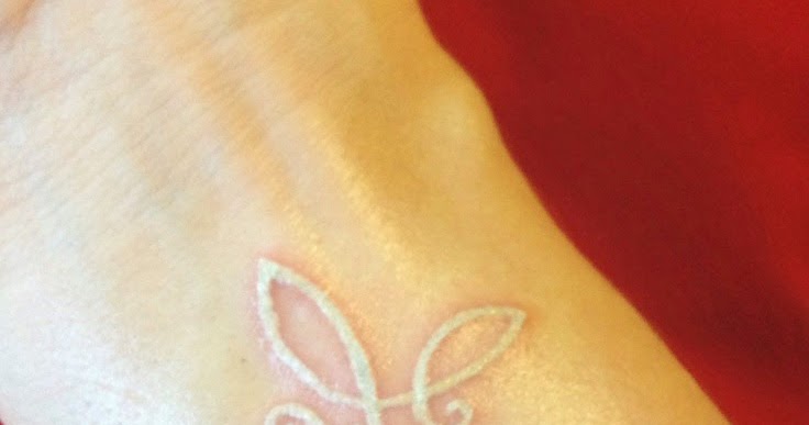 Tattoo Ideas: Beautifully done! White Ink Tattoo of an Infinity Cross Actually thinking about