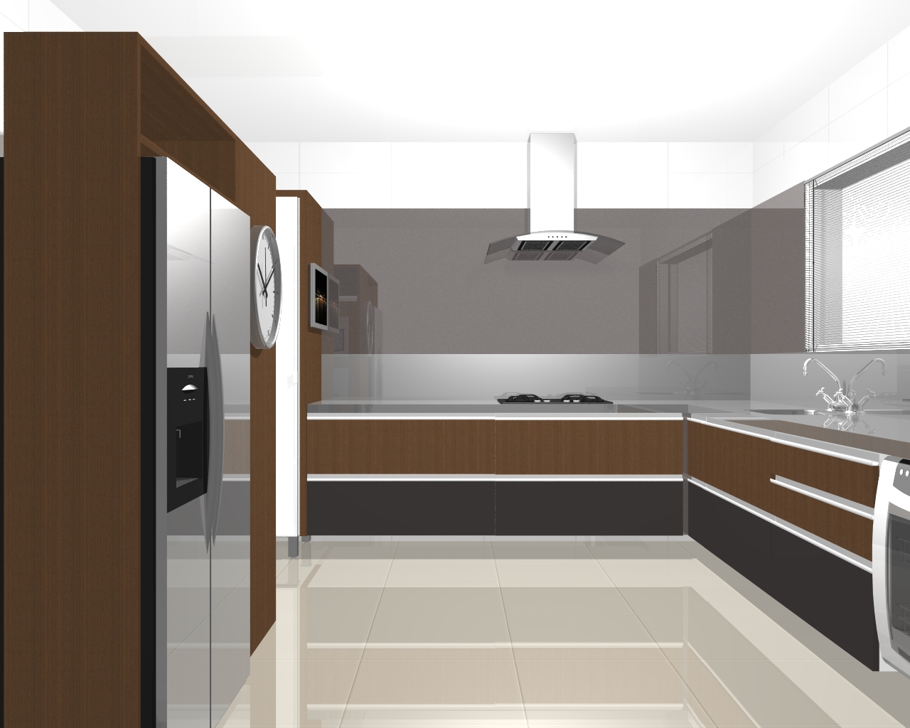 #5E442F Fernanda Moschetta: Projetos de Interiores Residênciais Cozinhas 1280x1024 px Projetos De Cozinhas Residenciais #737 imagens