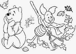 Pooh Bear Christmas Coloring Pages 4