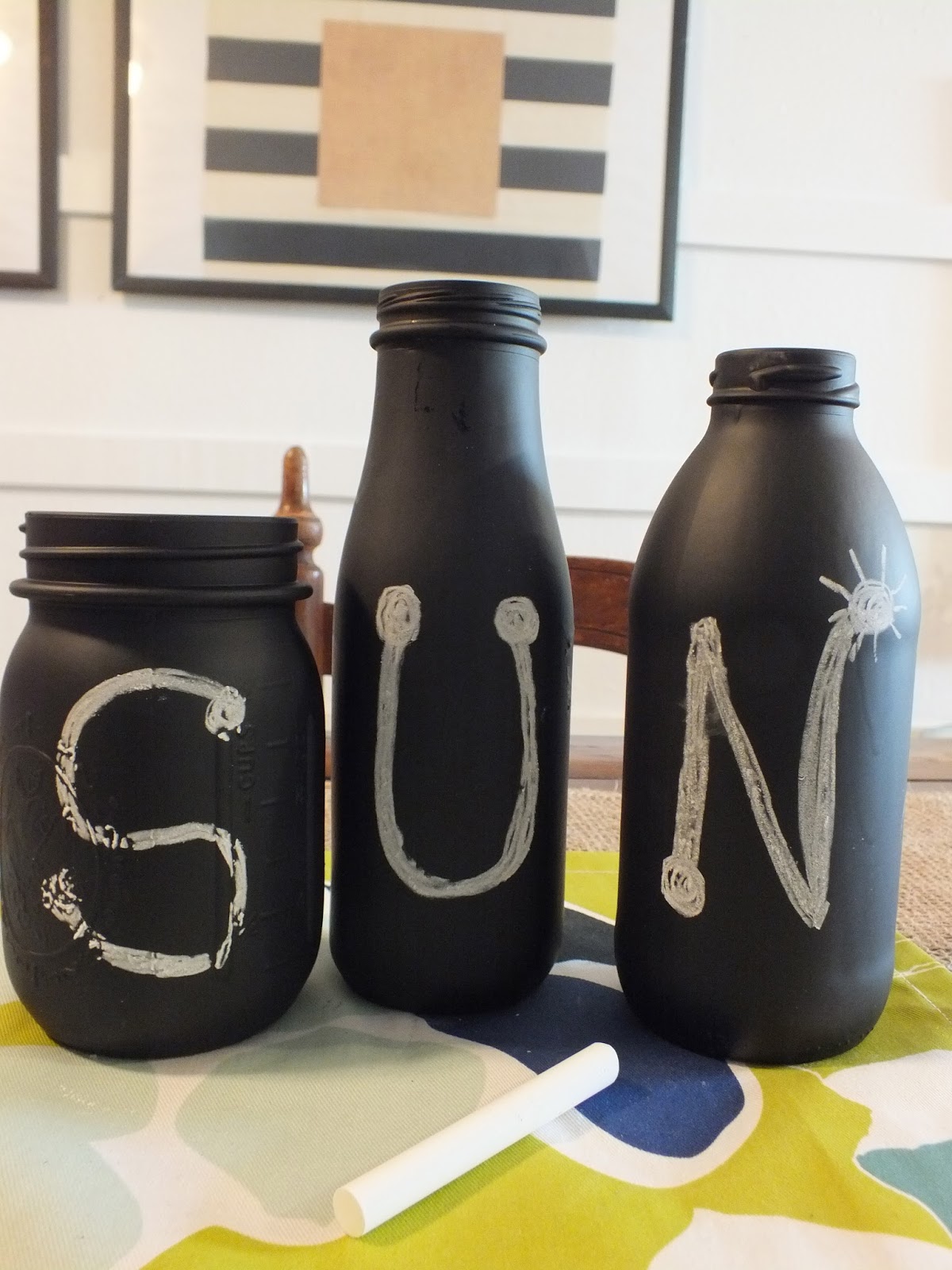 Everyday with the Jays [make] Chalkboard Glass Bottles
