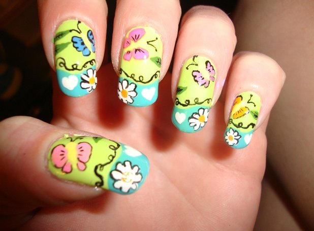 7. Floral Nail Art - wide 11