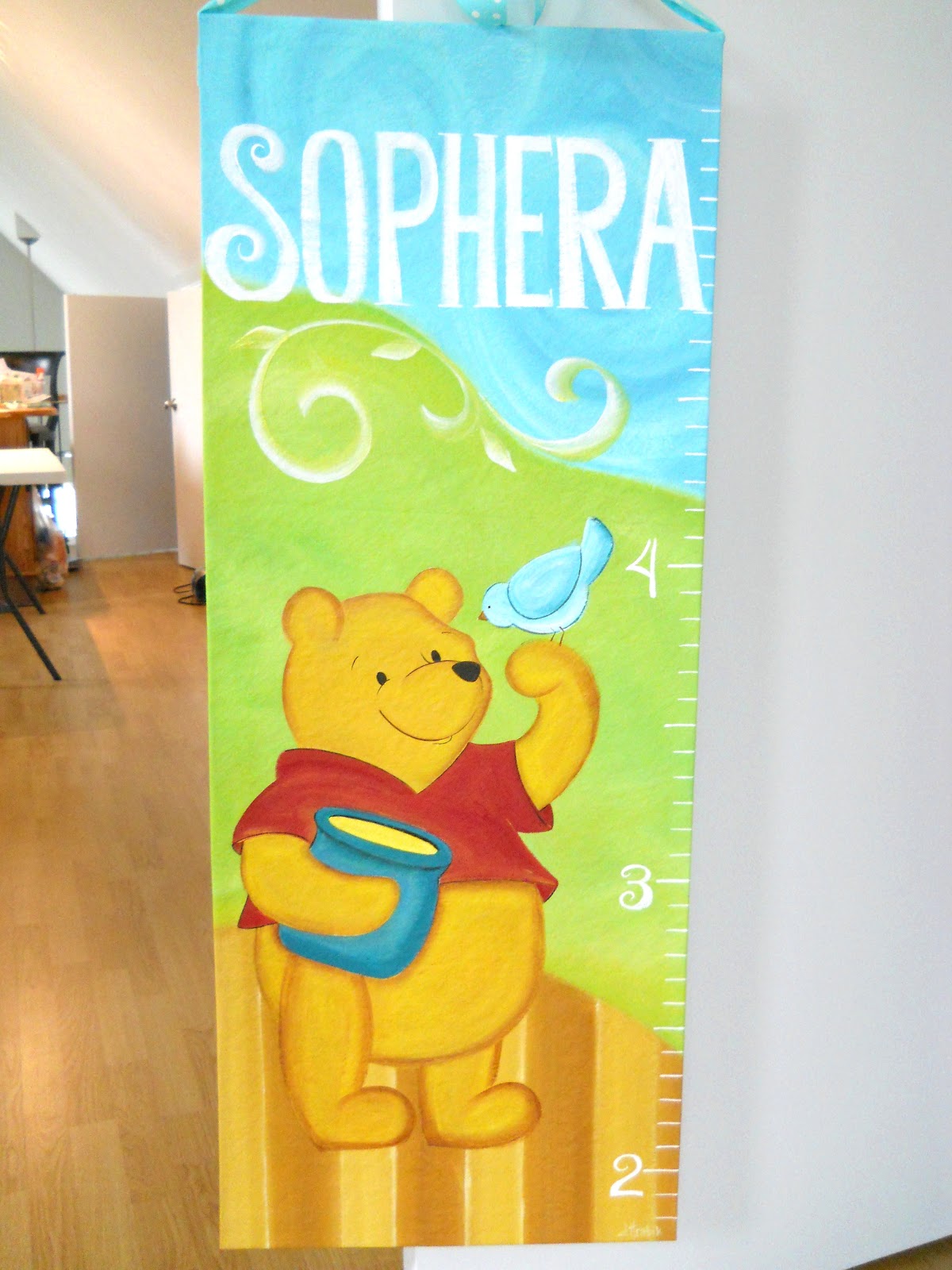 Lake Girl Paints How to Paint a Children's Canvas Growth Chart